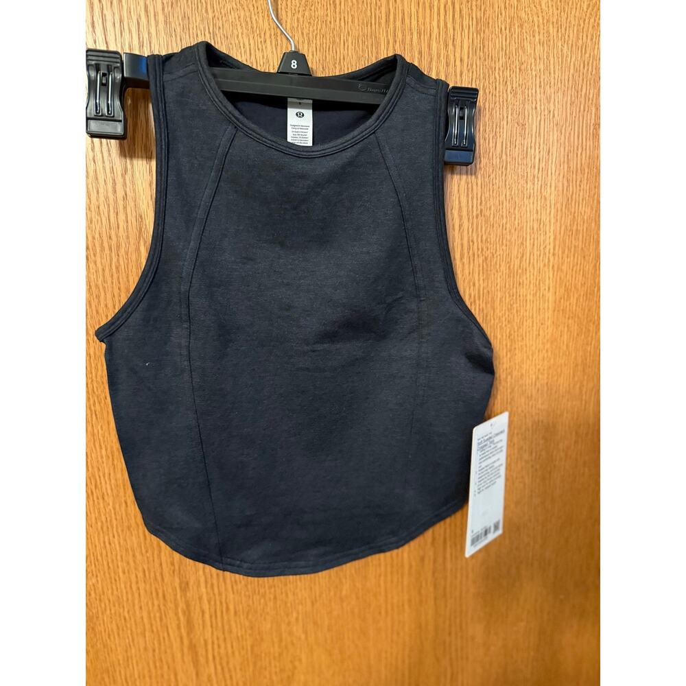 Soft Sueded Crewneck Cropped Tank Size 6